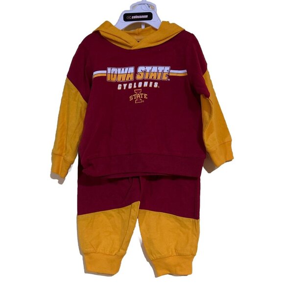 NEW Iowa State Cyclones Colosseum 2 Piece Outfit Set Hoodie Pants Infant 6-12 MO - Picture 1 of 5